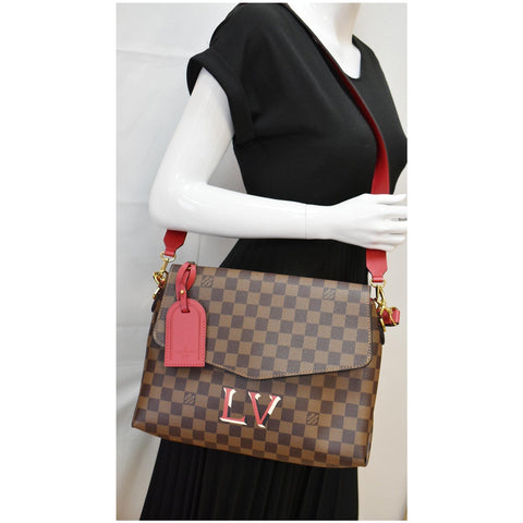 LOUIS VUITTON Beaubourg MM Damier Ebene Shoulder Bag Brown - Final Sale