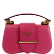 PRADA City Sidonie Small Leather Crossbody Bag Magenta