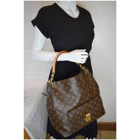 LOUIS VUITTON Metis Hobo Monogram Canvas Shoulder Bag Brown