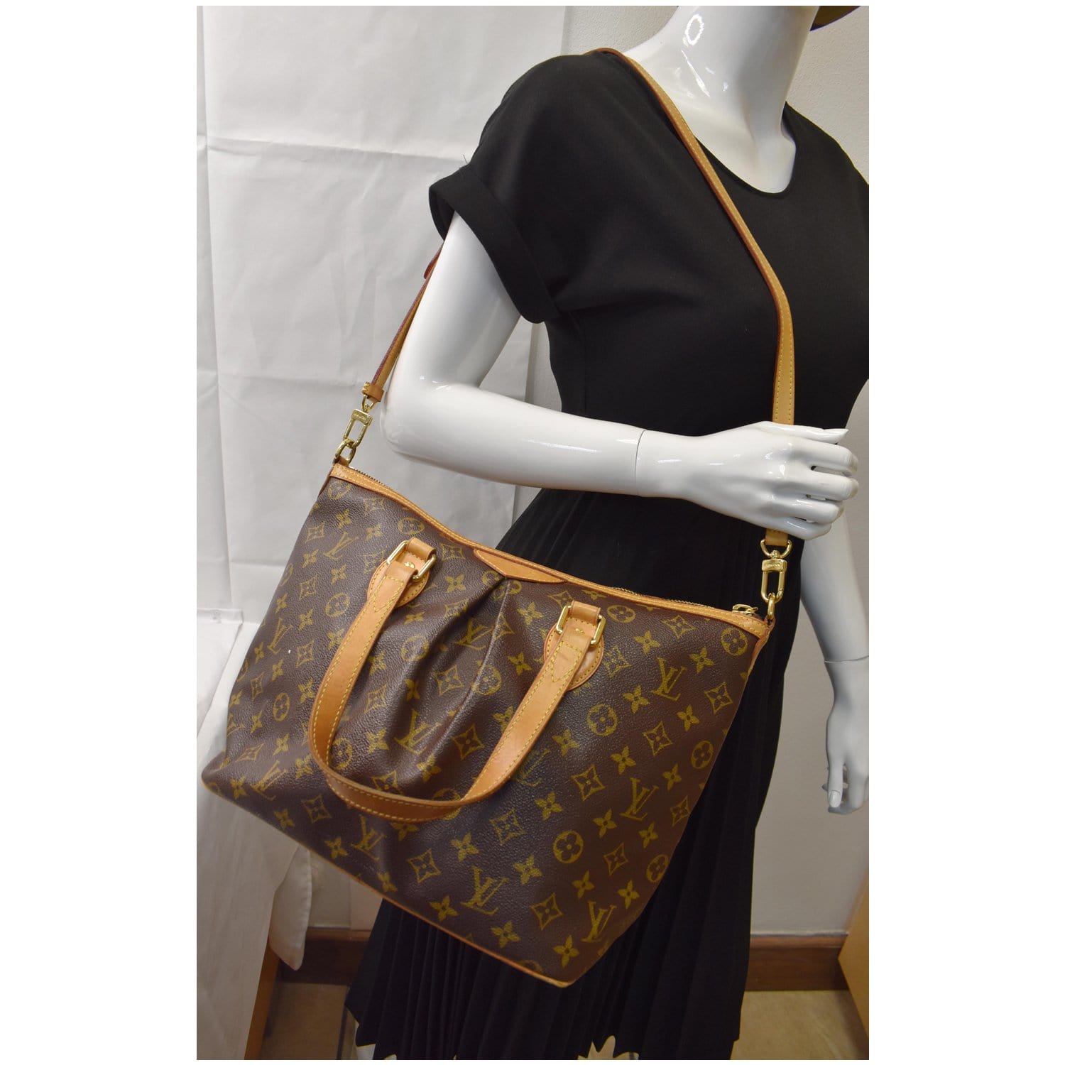 Louis Vuitton, Bags, Louis Vuitton Monogram Canvas Palermo Pm Tote  Shoulder Bag