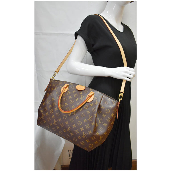 LOUIS VUITTON Turenne GM Monogram Canvas 2 Way Shoulder Bag Brown