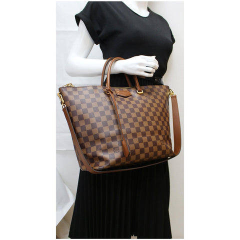 LOUIS VUITTON Belmont Damier Ebene Shoulder Bag Brown