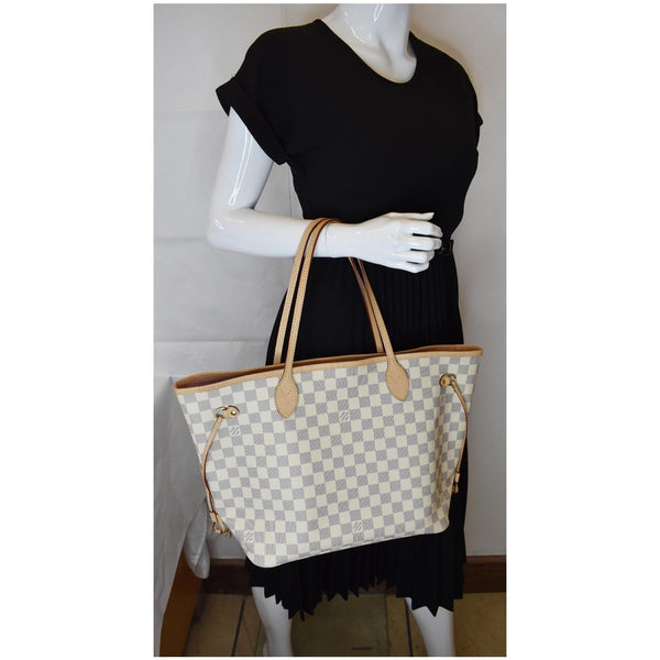 Louis Vuitton Neverfull MM Damier Azur Handbag
