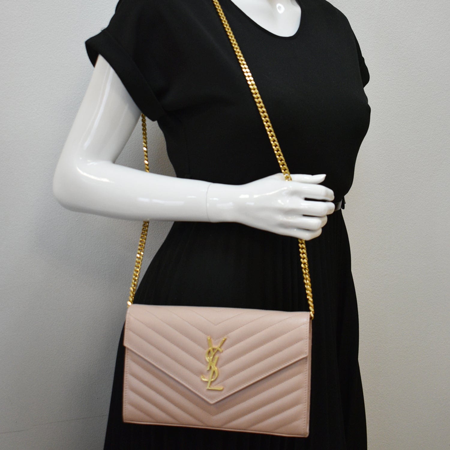 Ysl wallet on chain sea salt Clearance