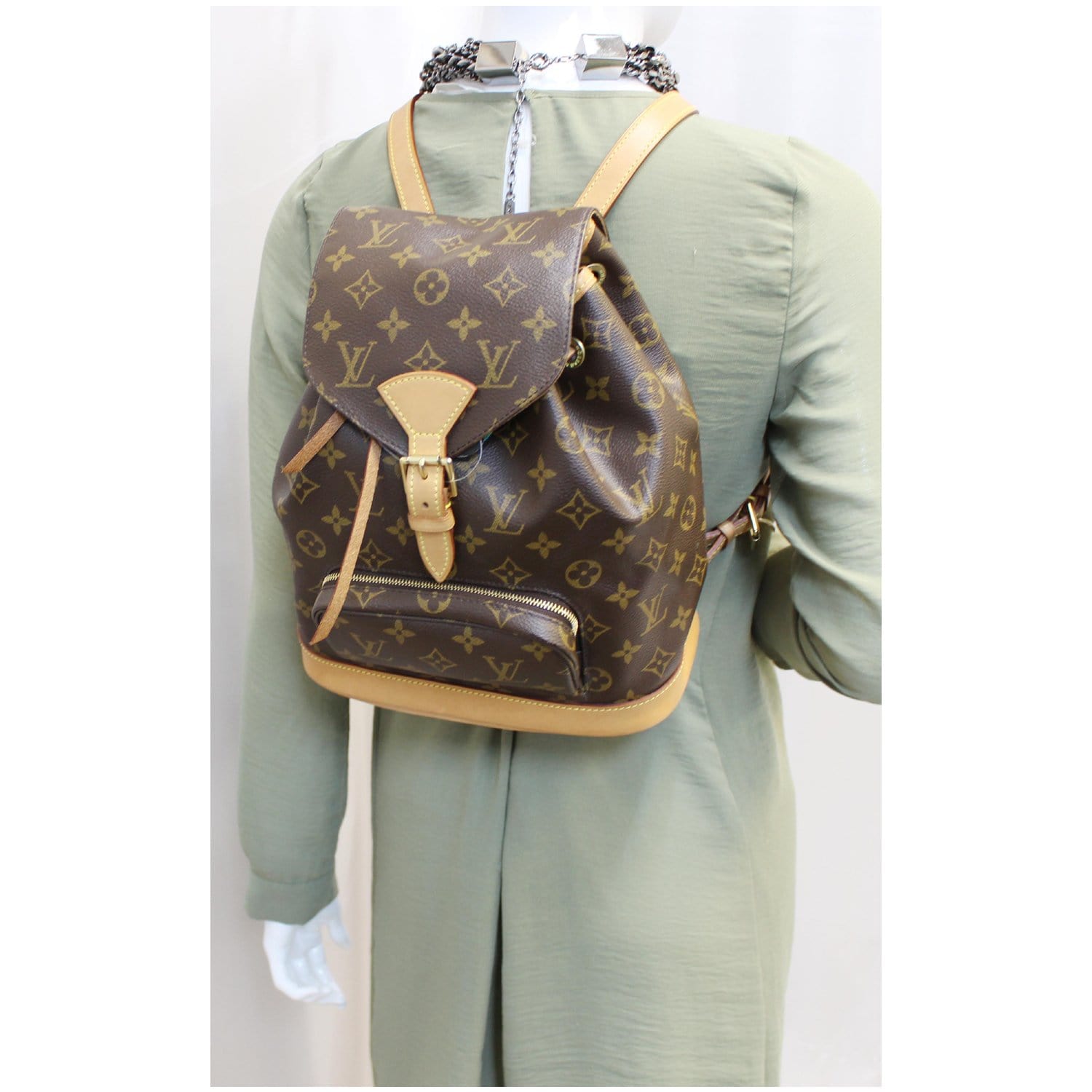 louis vuitton backpack us LOUIS VUITTON Montsouris PM Monogram Canvas Backpack Brown-US