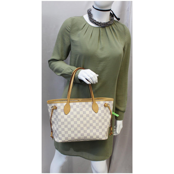 Louis Vuitton Neverfull PM Damier Azur Tote Bag for women