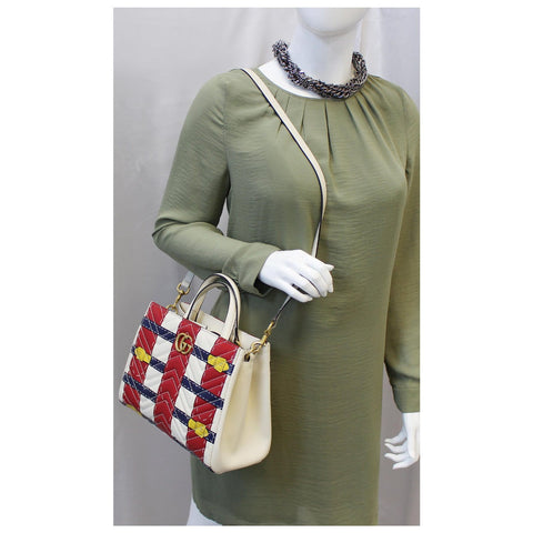 Gucci Shoulder Bag Trompe L’oeil Print Marmont Handle for sale