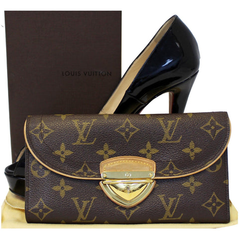 LOUIS VUITTON Eugenie Monogram Canvas Wallet Brown