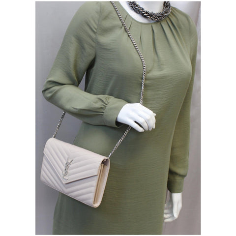 Yves Saint Laurent Wallet Chain Grain De Poudre for women