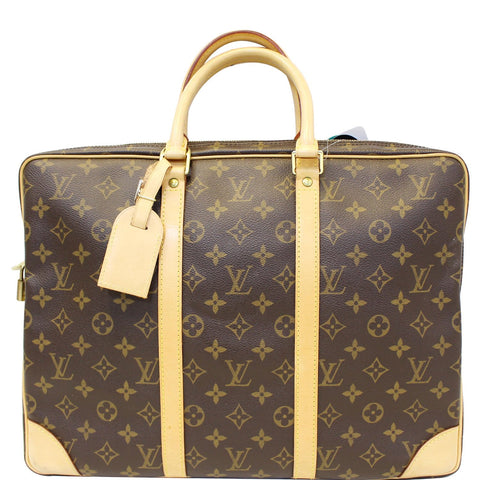 LOUIS VUITTON Porte-Documents Voyage Monogram Canvas Briefcase Bag