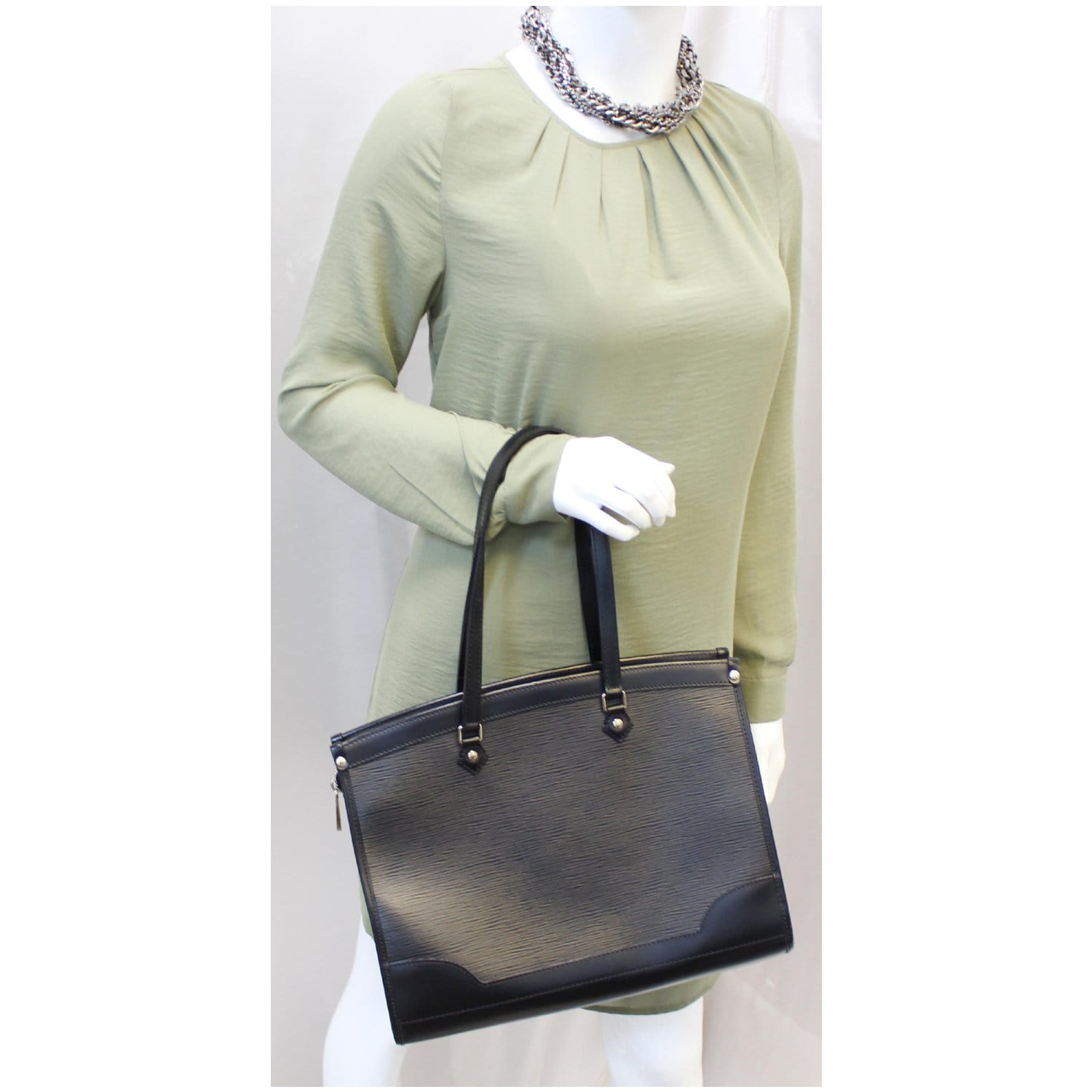 Black Louis Vuitton Epi Montaigne Shoulder Bag – Designer Revival
