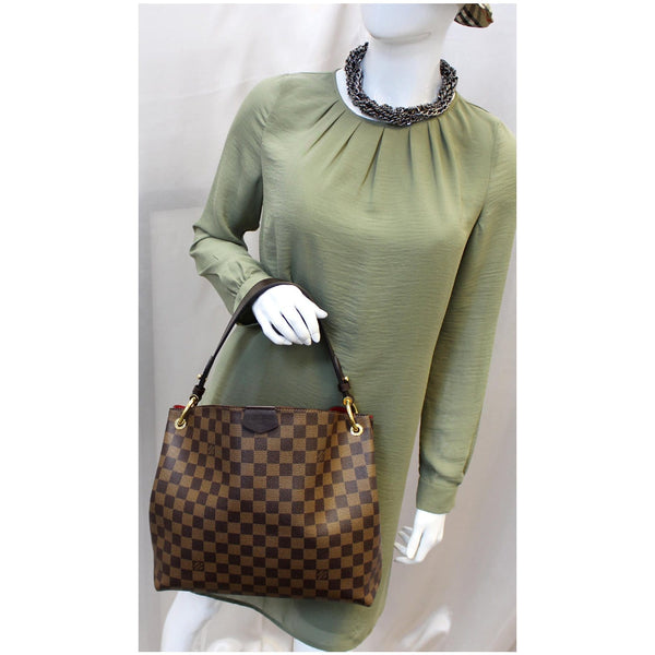 LOUIS VUITTON Graceful PM Dmaier Ebene Shoulder Bag Brown-US