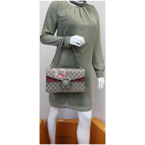 GUCCI Dionysus small GG Blooms Shoulder bag Beige 400249