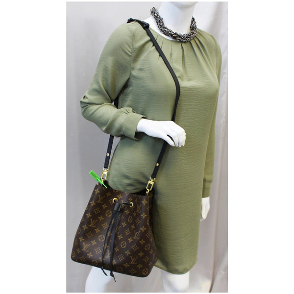 LOUIS VUITTON LV Neonoe Monogram Canvas Shoulder Bag Black-US
