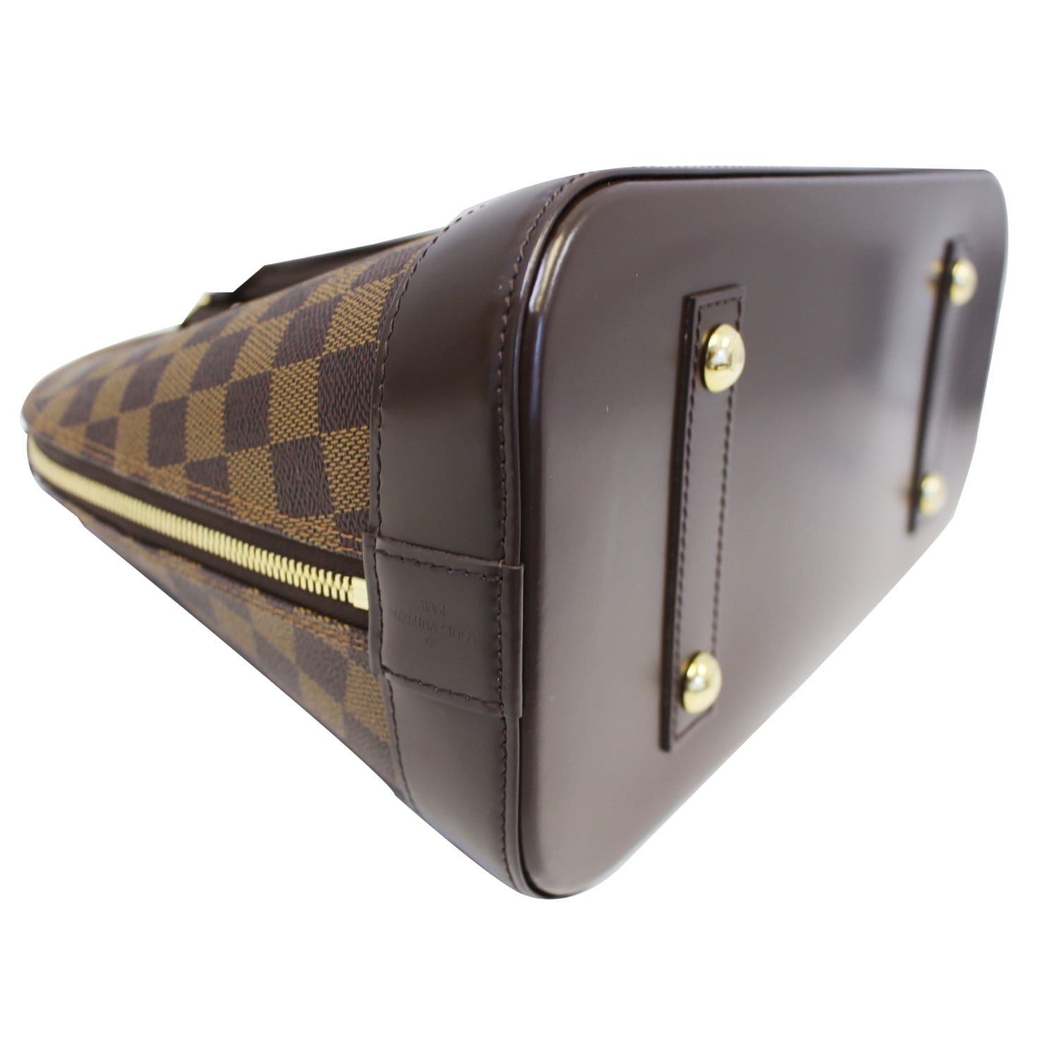 Louis Vuitton Damier Ebene Alma MM Handbag Satchel For Sale at 1stDibs
