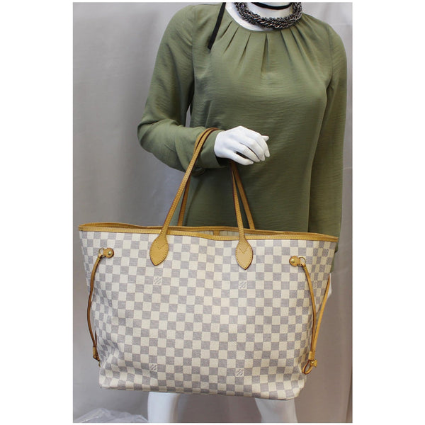 Louis Vuitton Neverfull GM Damier Azur Tote Bag for women