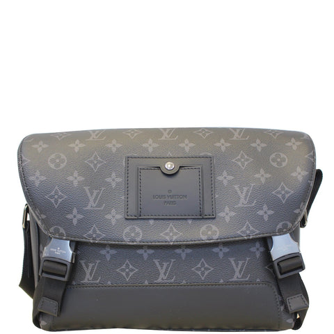 LOUIS VUITTON Voyager PM Monogram Eclipse Messenger Bag Black