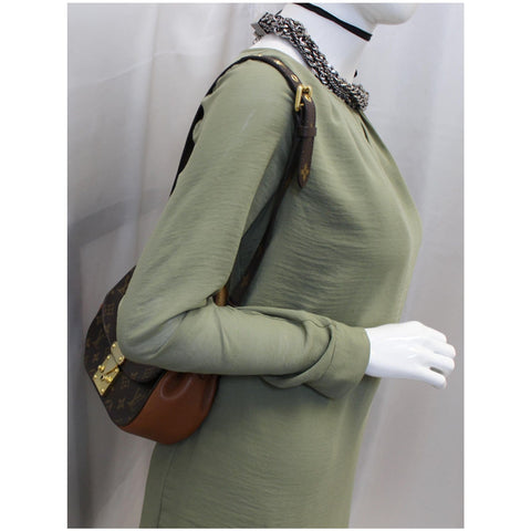LOUIS VUITTON Eden PM Monogram Canvas Shoulder Bag Brown
