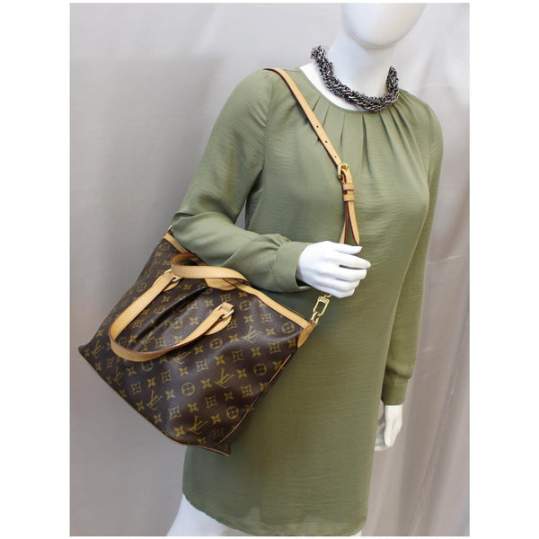LOUIS VUITTON Palermo PM Monogram Canvas Shoulder Bag Brown