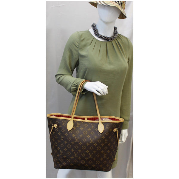 Louis Vuitton Neverfull MM Monogram Canvas Tote Bag for women