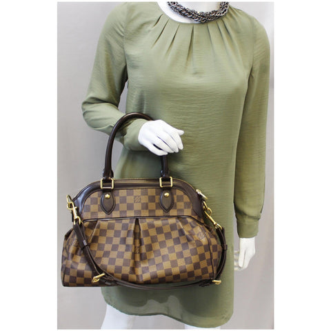 LOUIS VUITTON Trevi PM Damier Ebene Shoulder Bag Brown - 15% OFF