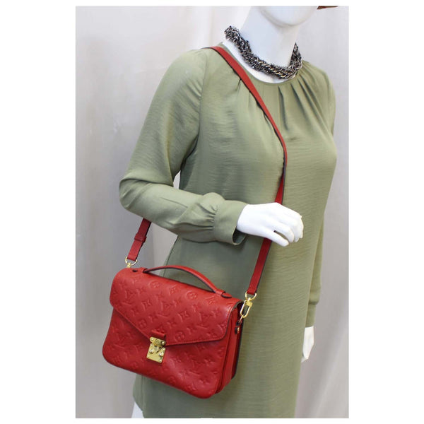 Louis Vuitton Pochette Metis - Lv Empreinte Crossbody Bag Red - shop