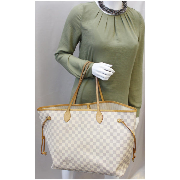 Louis Vuitton Neverfull GM Damier Azur Tote Bag for women