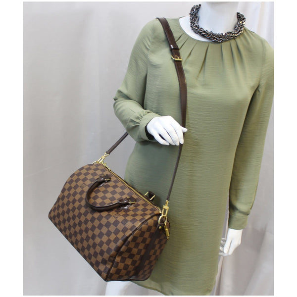 Louis Vuitton Speedy 30 Damier Ebene Shoulder Bag