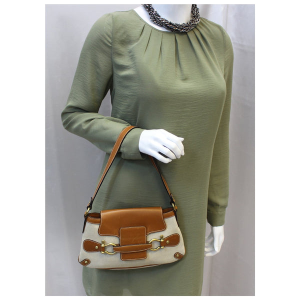 Burberry Shoulder Bag - Burberry Flap Bag Brown - Mannequin 