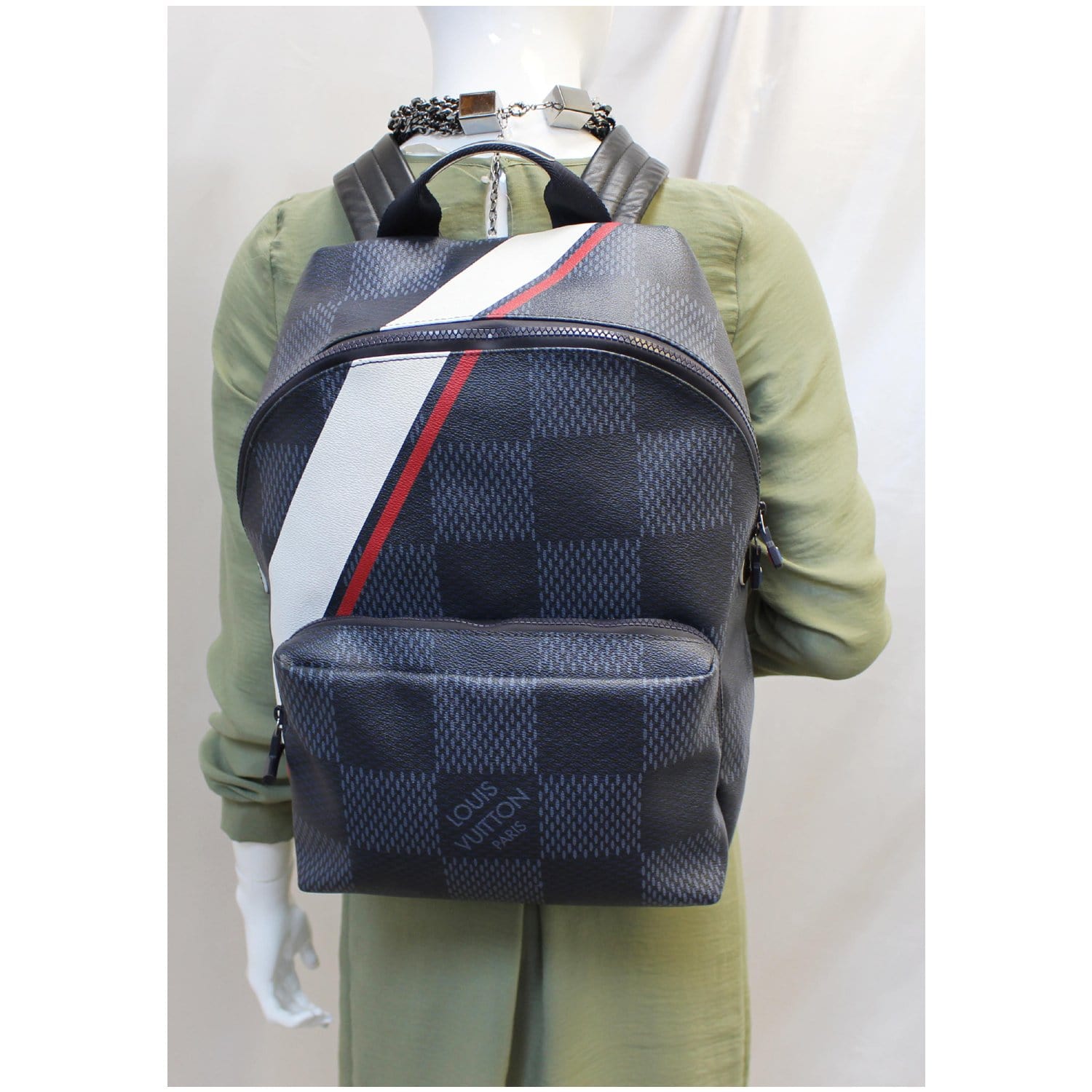 louis vuitton america's cup backpack price LOUIS VUITTON Americas Cup Apollo Latitude Damier Cobalt Backpack Blue-US