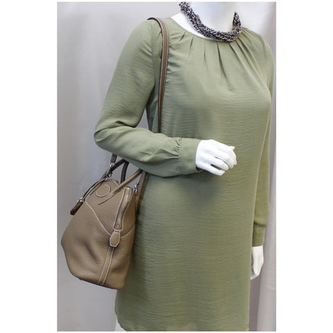 HERMES Bolide 31 Taurillon Clemence Leather Shoulder Bag Etoupe-US