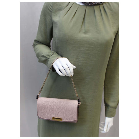 Burberry Clutch Bag | Burberry Small Signature Pink - Mannequin