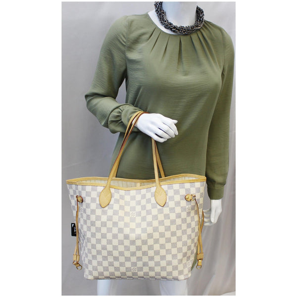 Louis Vuitton Neverfull MM Damier Azur Tote Bag for women