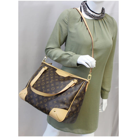 LOUIS VUITTON Estrela MM Monogram Canvas Shoulder Bag Brown
