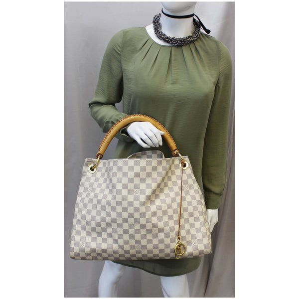 Louis Vuitton Artsy MM Damier Azur Shoulder Bag for women