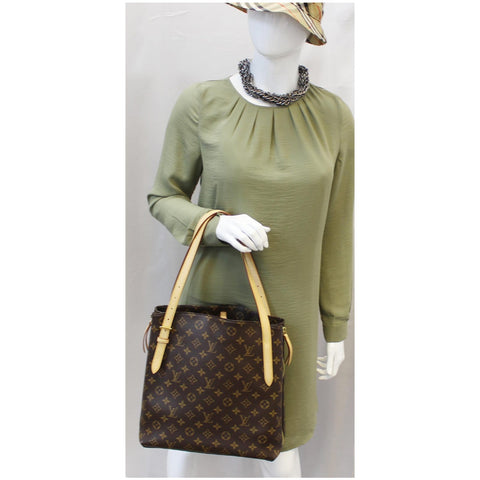 LOUIS VUITTON Voltaire Monogram Canvas Shoulder Bag Brown-US