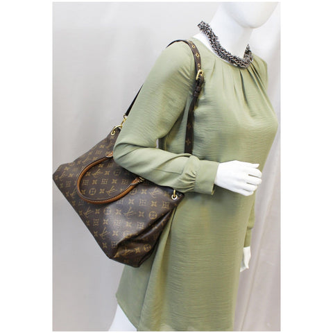 LOUIS VUITTON Pallas Monogram Canvas 2Way Shoulder Bag Brown-US