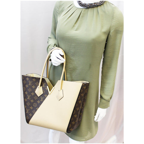 LOUIS VUITTON Kimono Monogram Calfskin Tote Bag Dune-US
