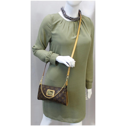 LOUIS VUITTON Sophie Monogram Canvas Clutch Crossbody Bag Brown-US