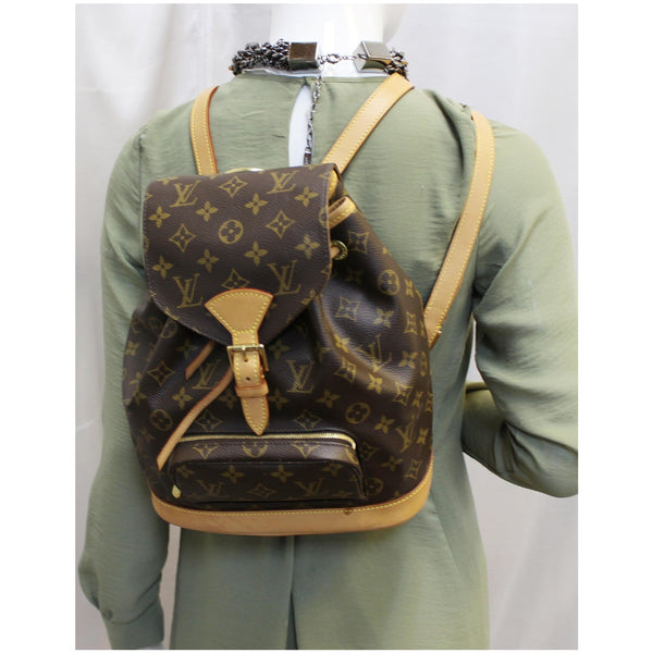 Louis Vuitton Montsouris MM Backpack | Lv Canvas Bag - Brown