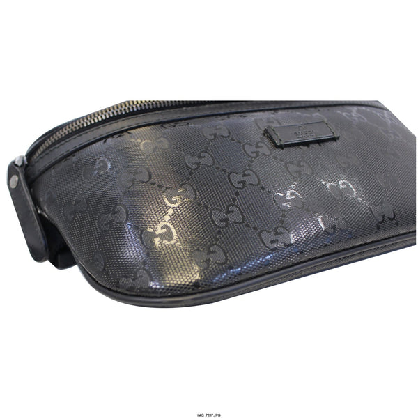 GUCCI GG Imprime Monogram Waist Bum Bag Black 233269