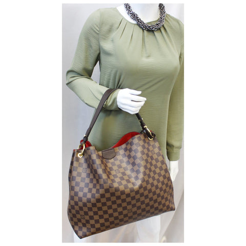 LOUIS VUITTON Graceful MM Damier Ebene Shoulder Bag-US