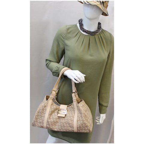 Fendi Zucchino Canvas Bag For Women