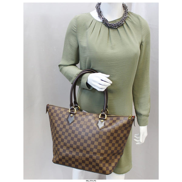 LOUIS VUITTON Saleya MM Damier Ebene Shoulder Bag