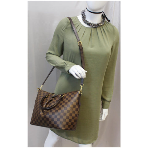 LOUIS VUITTON Siena PM Damier Ebene Shoulder Bag Brown