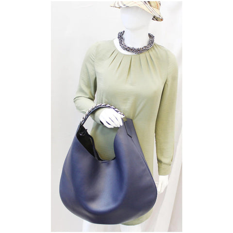 Givenchy Hobo Bag Infinity Medium Leather Blue for women