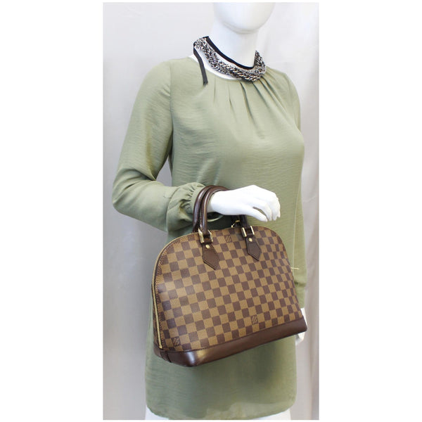 Louis Vuitton Alma Damier Ebene Handbag - DDH