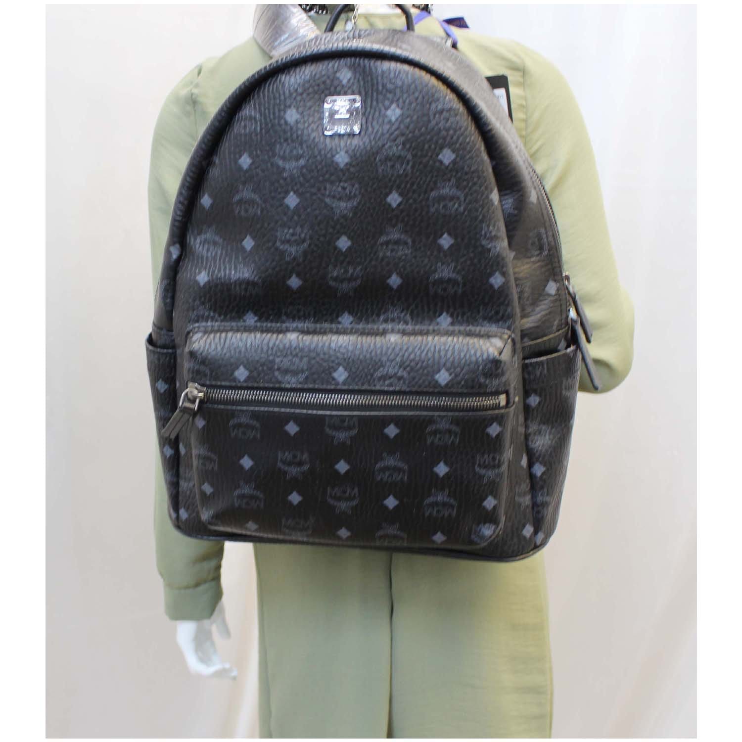 MCM Visetos Stark Studded Classic Backpack (SHF-18806) – LuxeDH