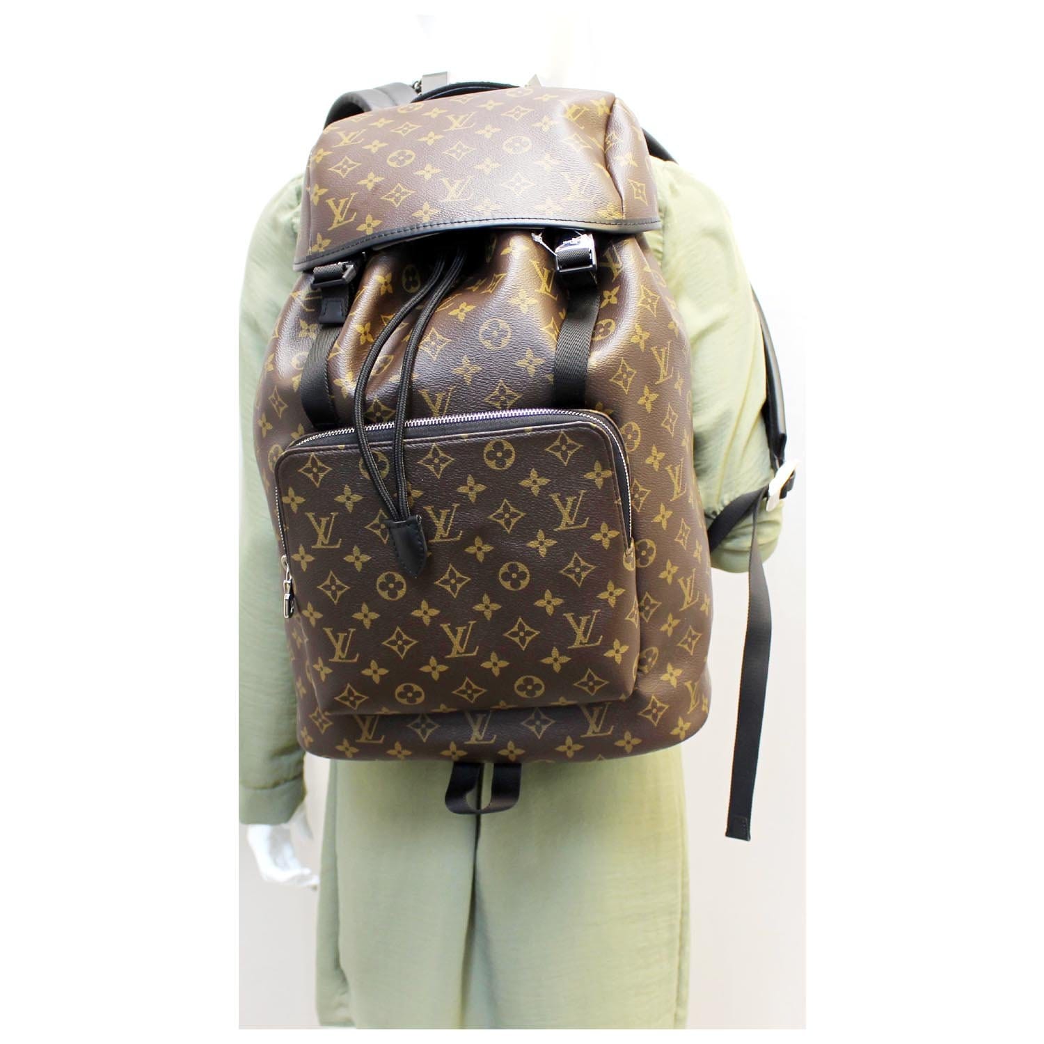 LOUIS VUITTON Backpack Daypack M43422 Zack backpack Monogram macacer Brown  Brown mens Used