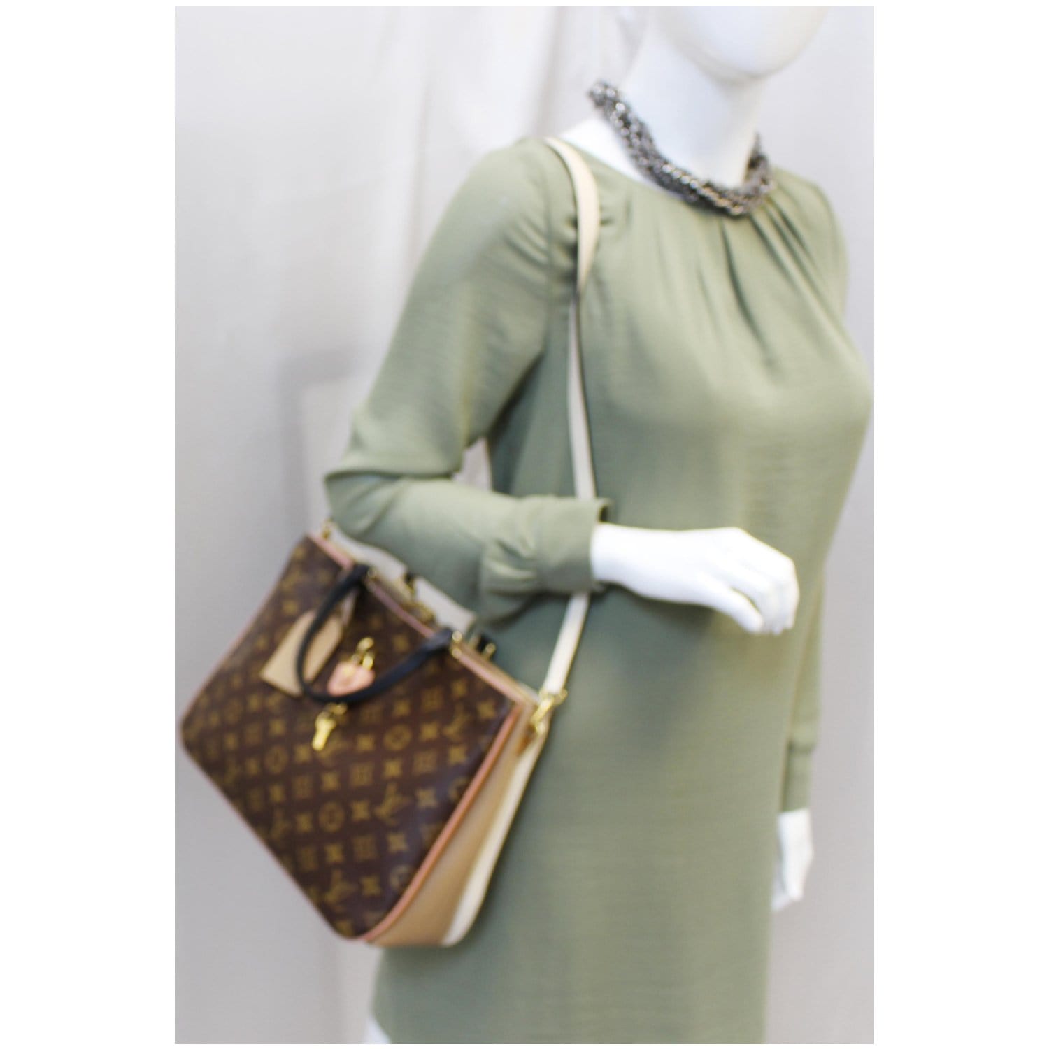 Millefeuille Handbag Monogram Canvas and Leather